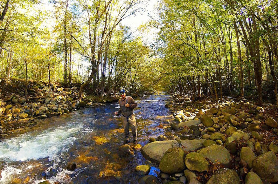 Learning to Fly-Fish in Gatlinburg, Tennessee